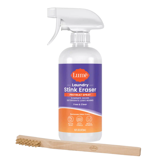 Laundry Stink Eraser | Pretreat Spray + Scrub Brush 2-Pack