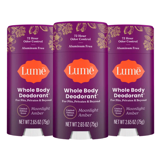Moonlight Amber | Solid Stick Deodorant 3-Pack