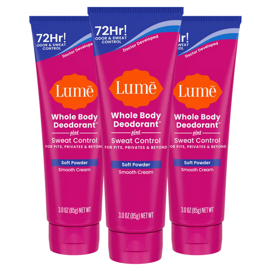 Soft Powder | Cream Deodorant + Sweat Control 3-Pack