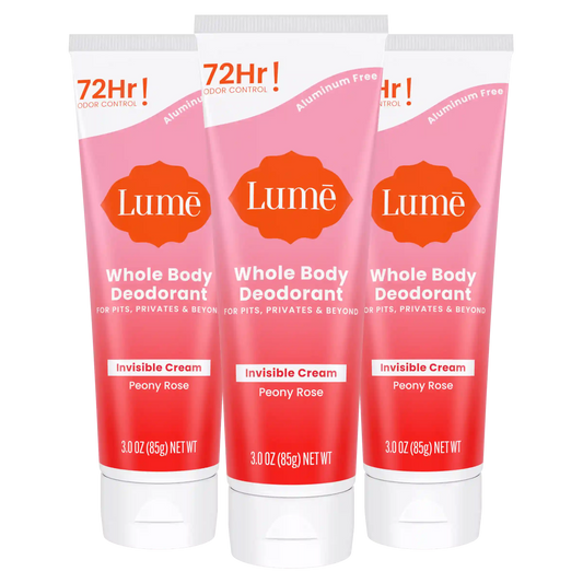 Peony Rose | Cream Tube Deodorant 3-Pack