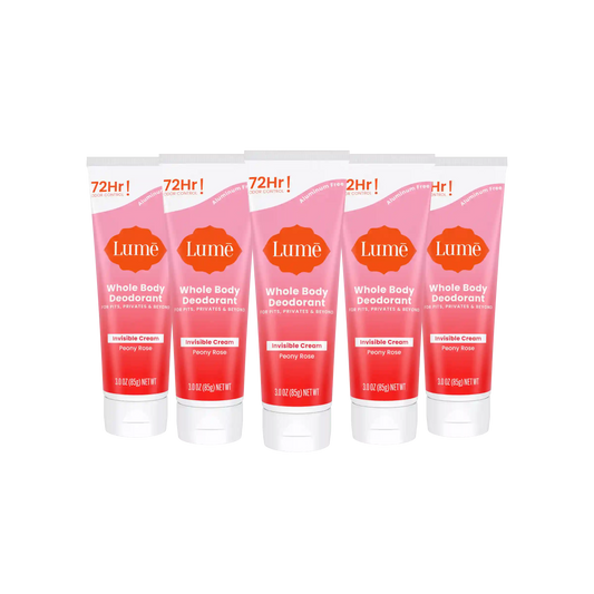 Peony Rose | Cream Tube Deodorant 5-Pack