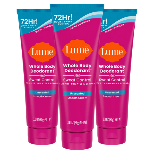 Unscented | Cream Deodorant + Sweat Control 3-Pack