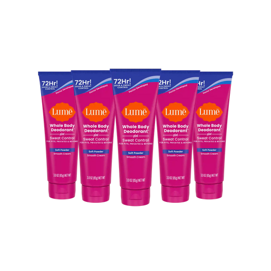 Soft Powder | Cream Deodorant + Sweat Control 5-Pack