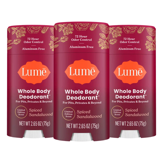 Spiced Sandalwood | Solid Stick Deodorant 3-Pack