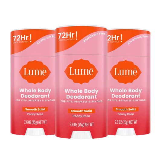 Peony Rose | Solid Stick Deodorant 3-Pack